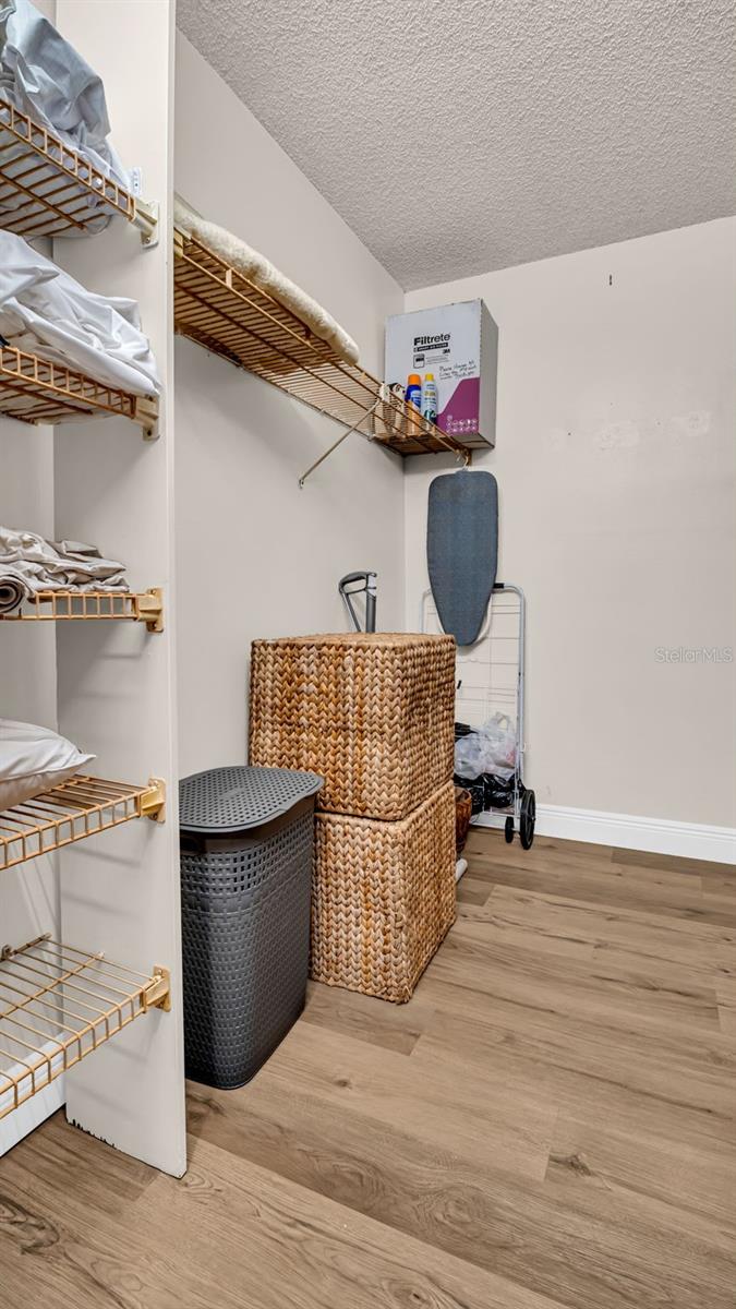 Walk in closet/storage room