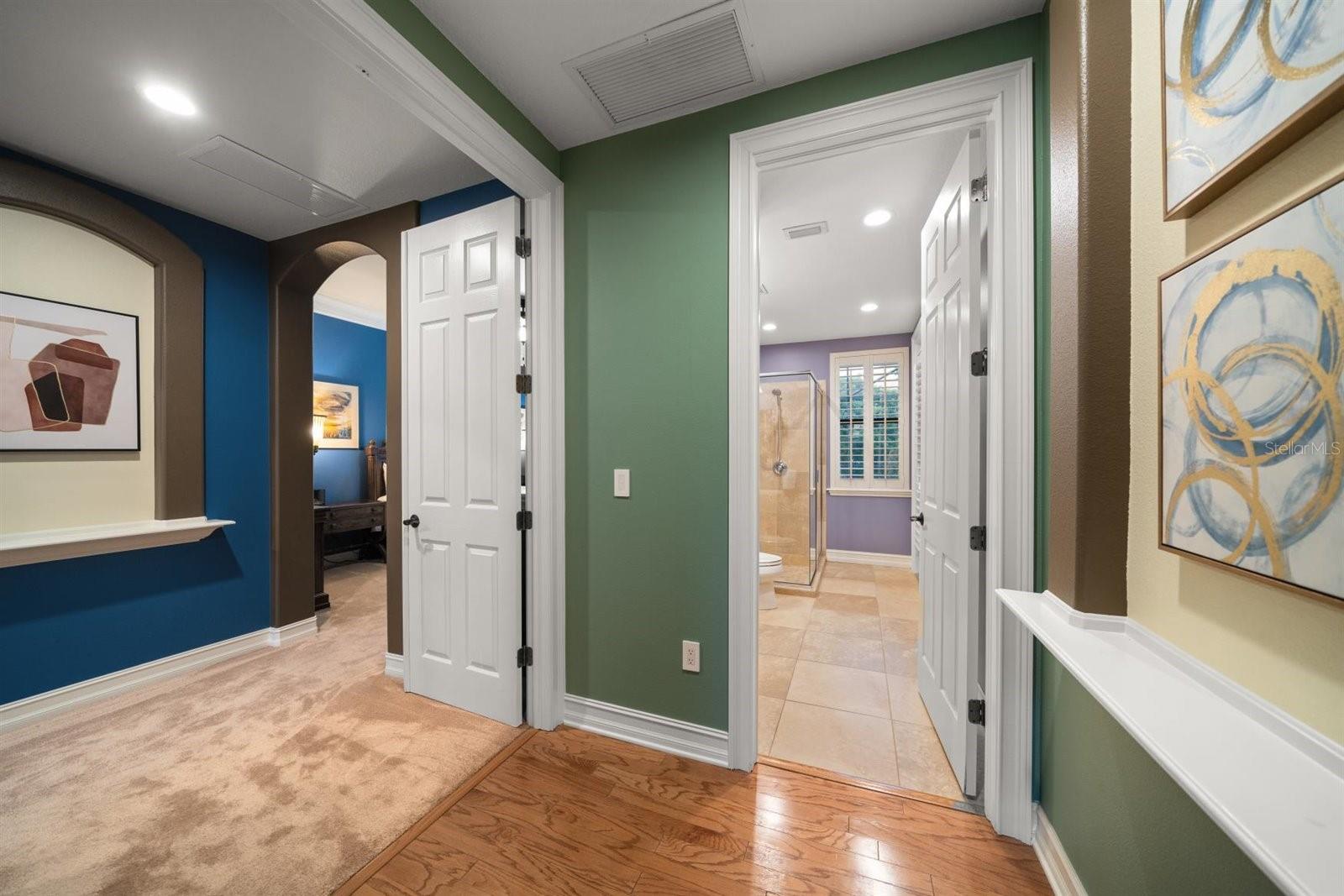 Foyer to Primary Bedroom & Bathroom