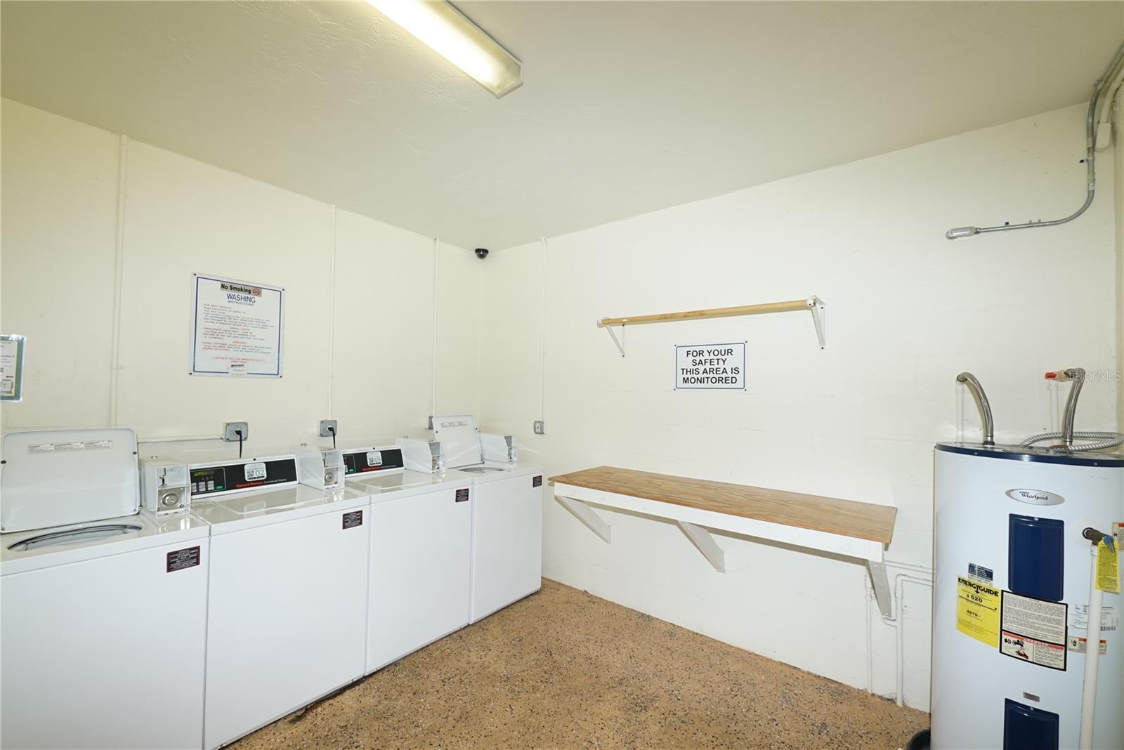 Air-Conditioned Laundry room in the same building