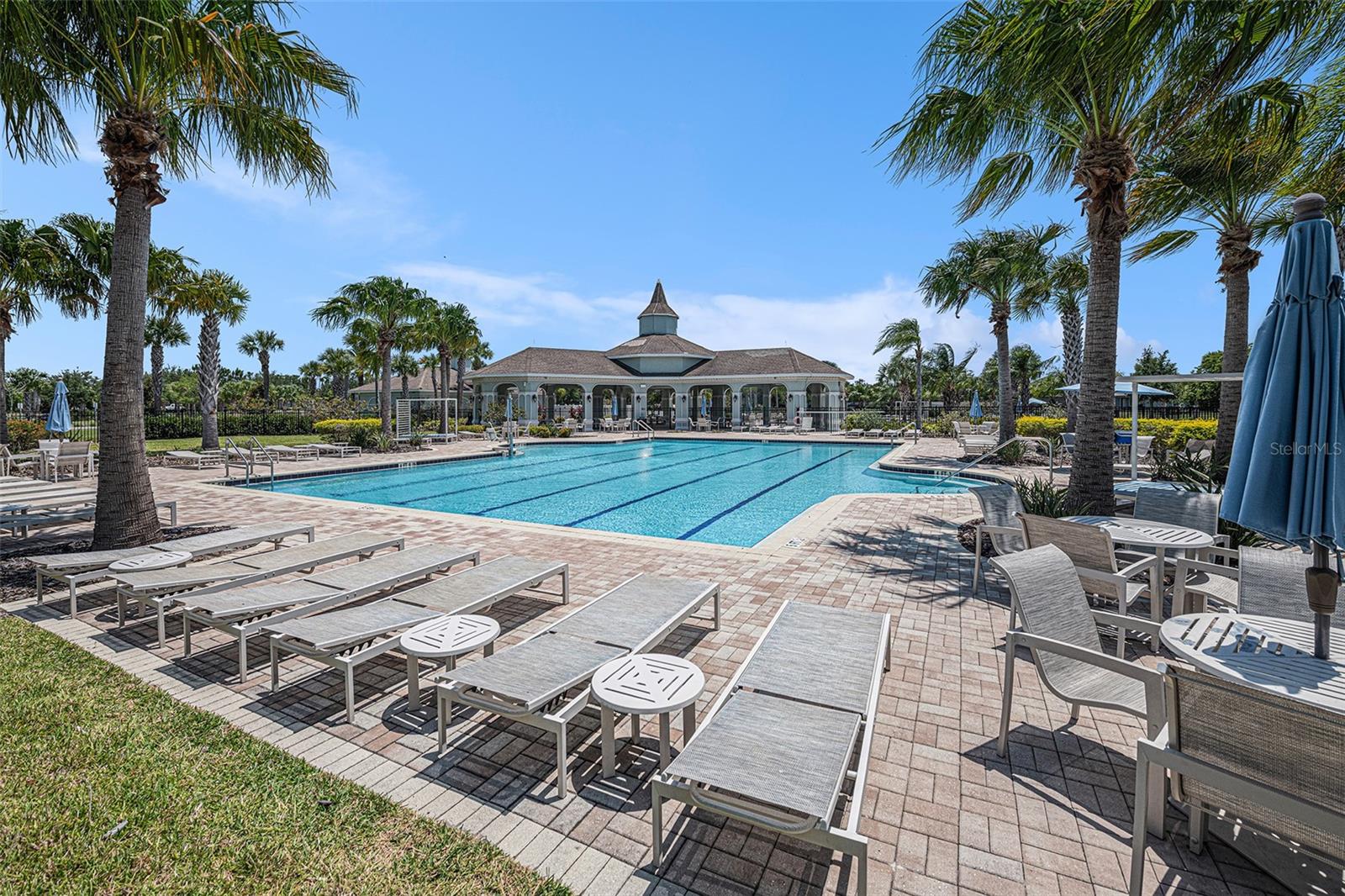 Two pools, tennis courts, basketball courts, fishing ponds, and a dog park and miles of scenic walking trails.