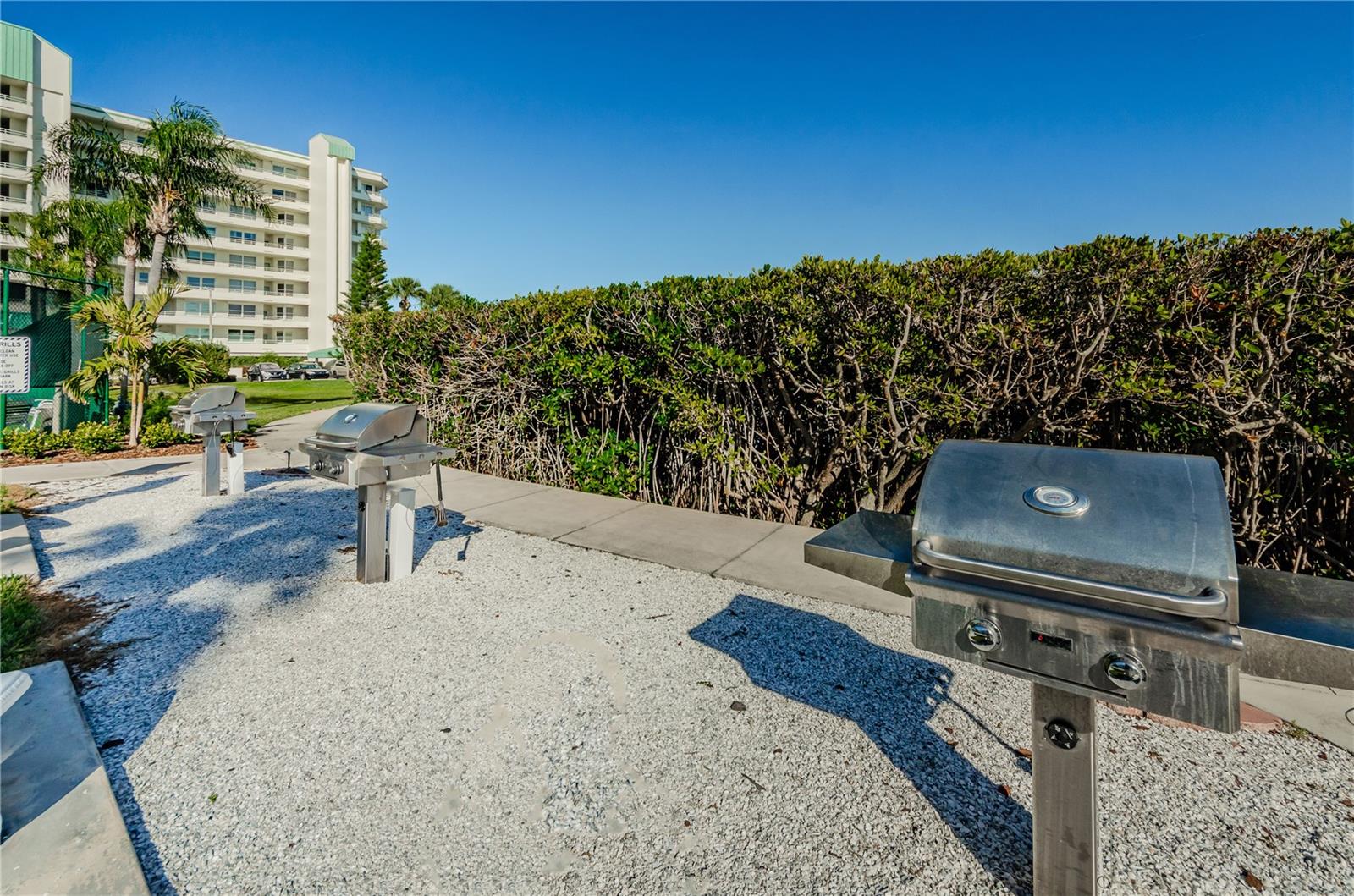 Outdoor grilling area