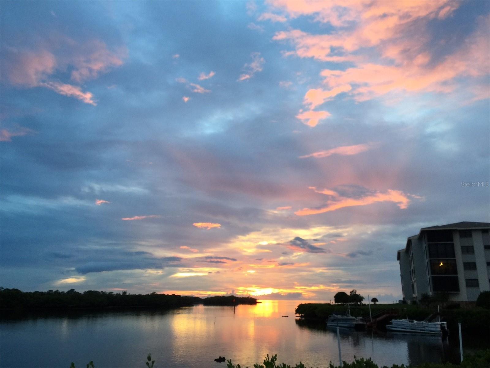 Sunset from a unit in the same building