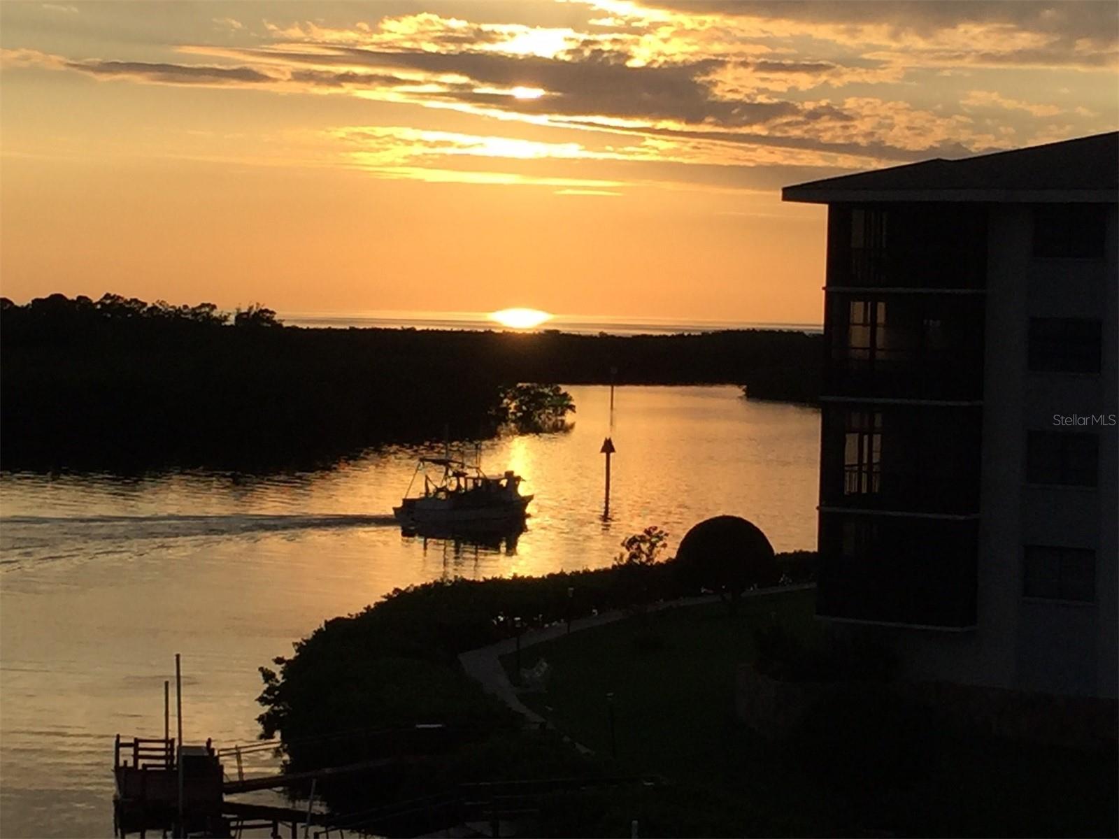 Sunset from a unit in the same building