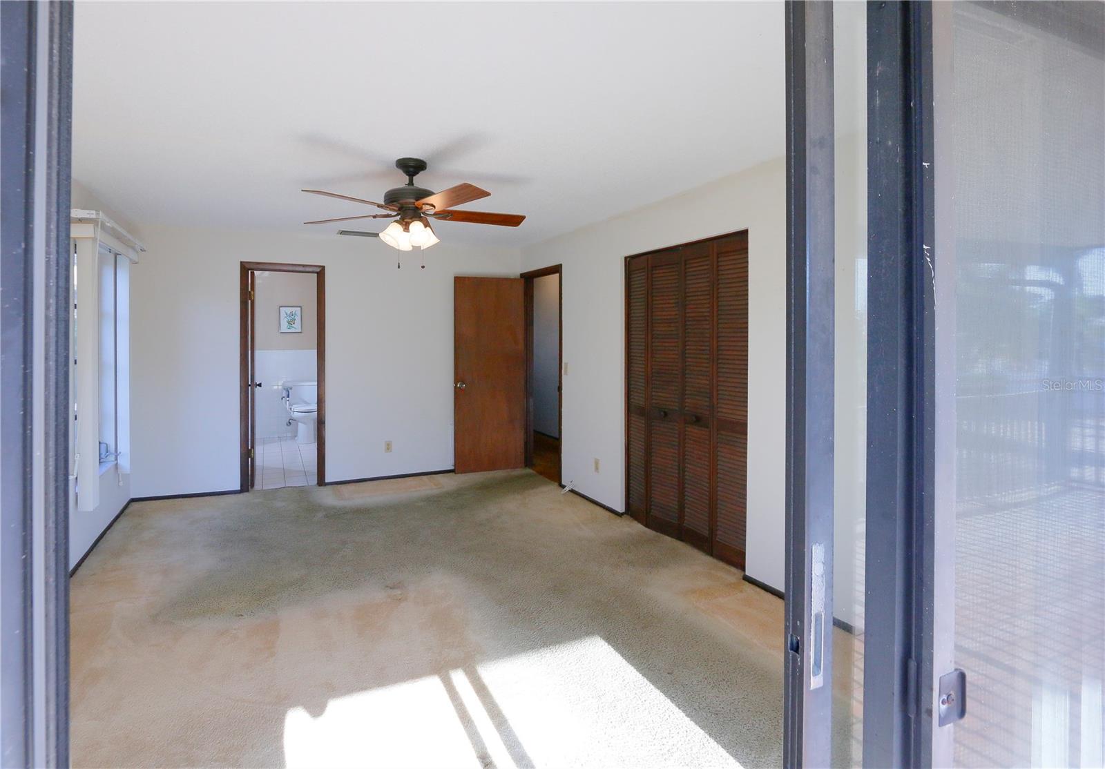 View from Balcony to Master Bedroom