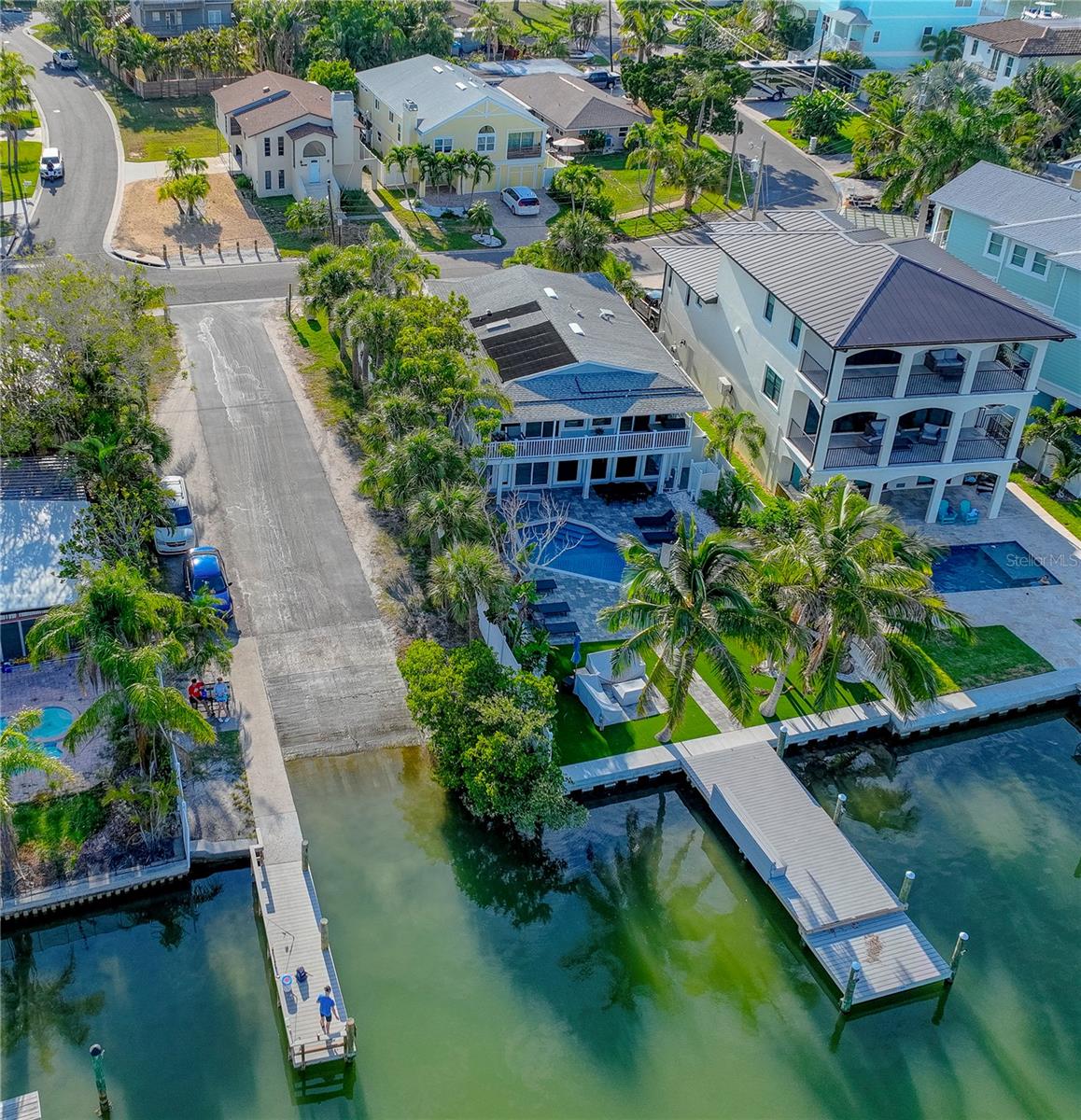 Boat Ramp looking at the the house