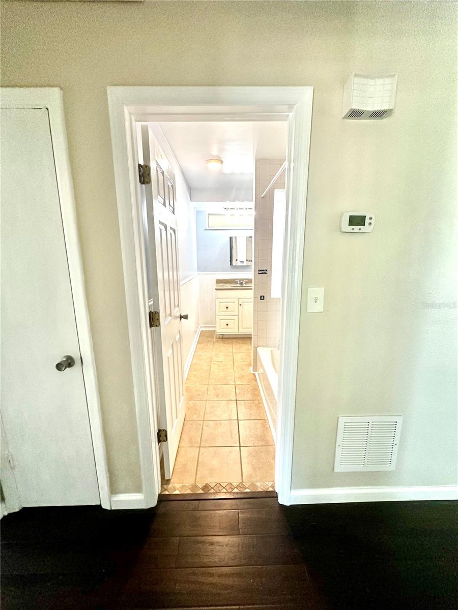 Hallway Bathroom with shower