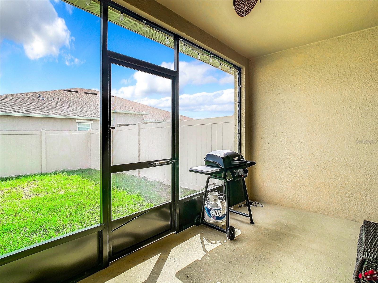 Screened patio