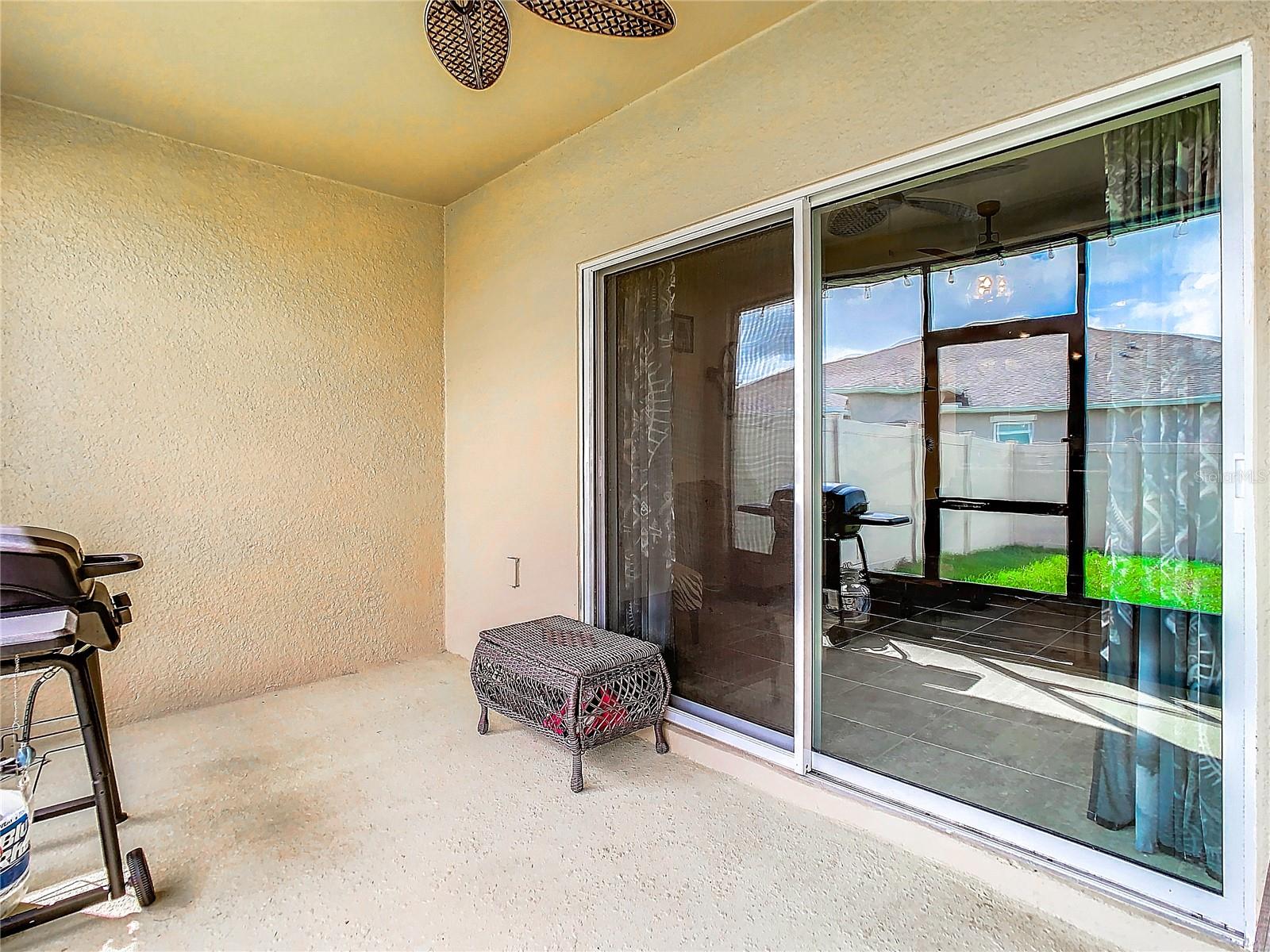 Screened patio