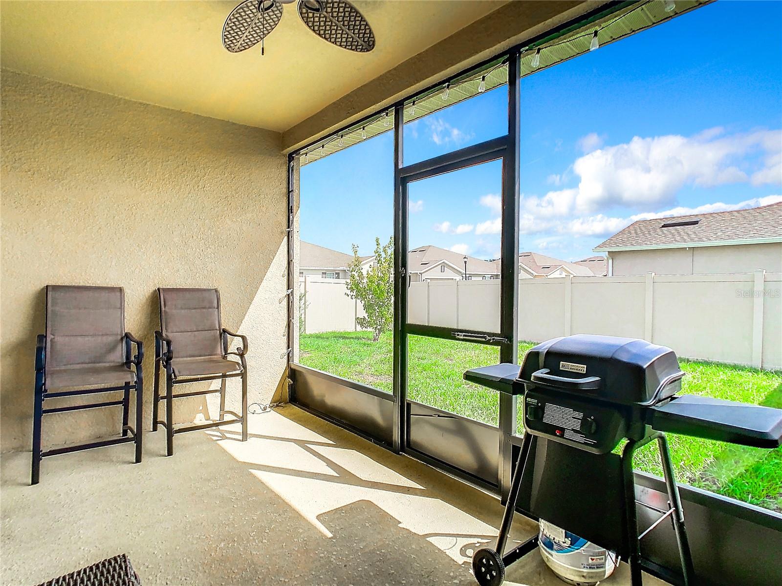 Screened in patio