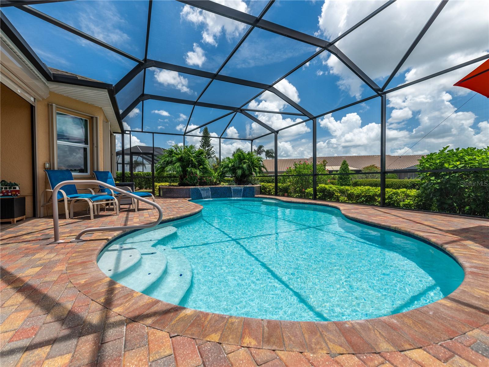 View of the saltwater pool