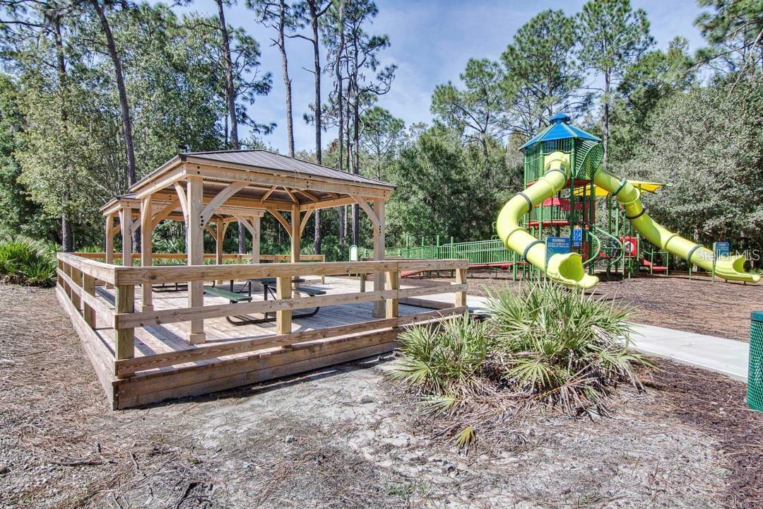 Playground by one of the neighborhoods