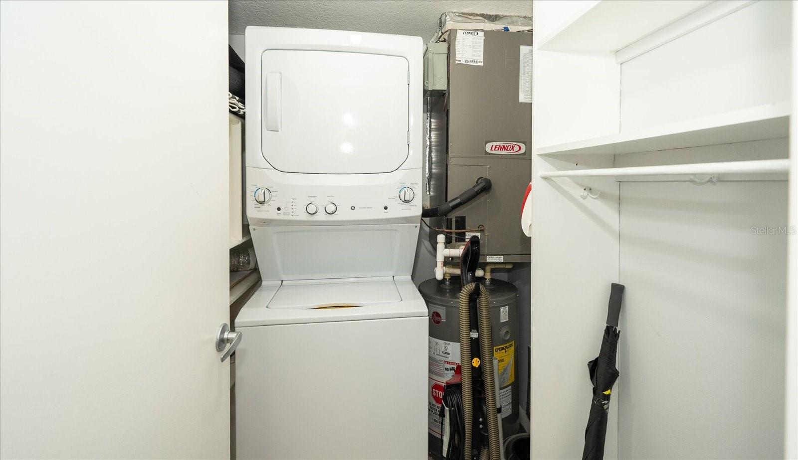 Second Bedroom with closet and washer and dryer