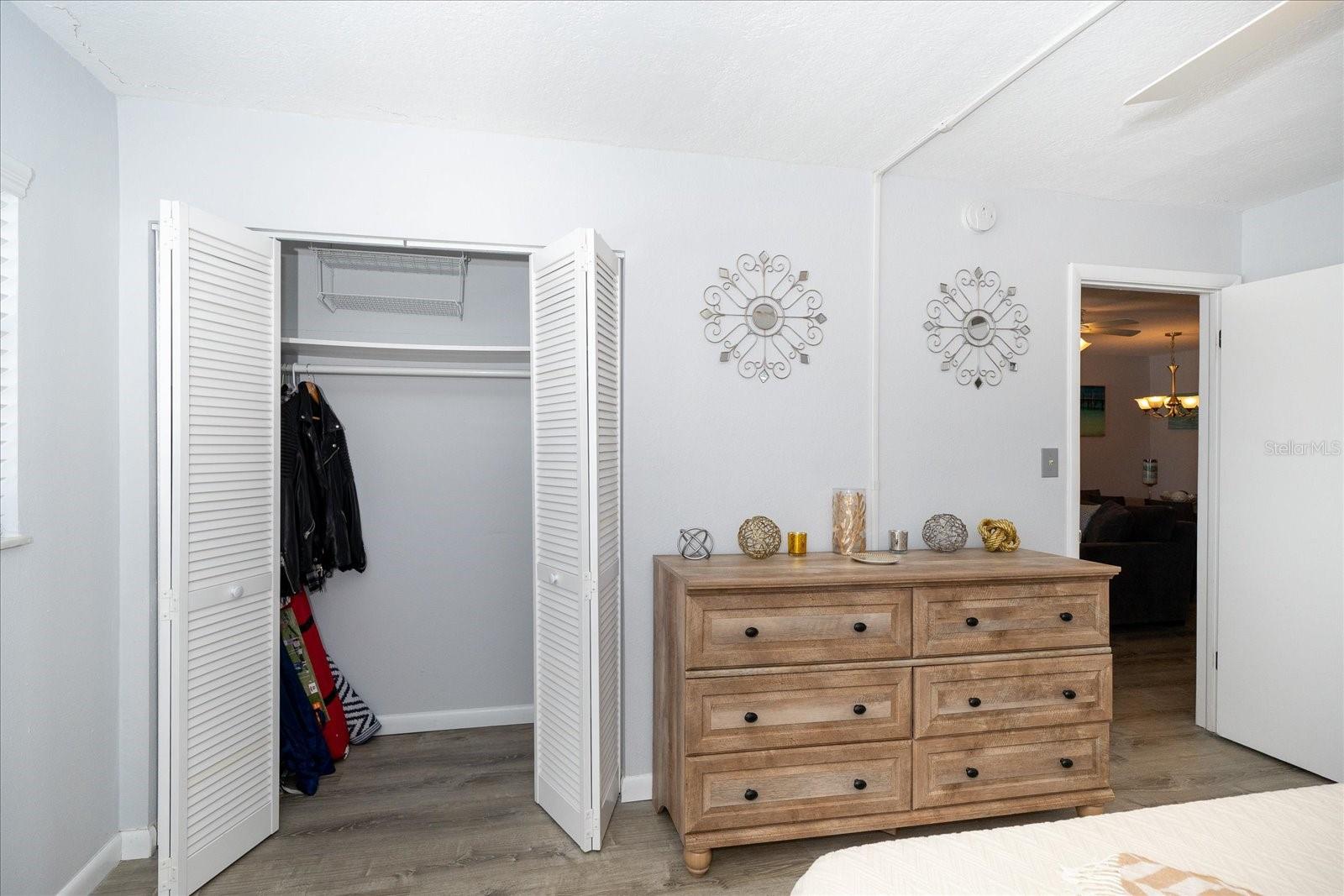 Master Bedroom looking into the walk in closet