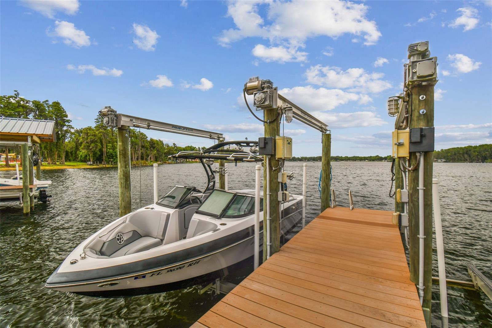 Private Dock with boat lift