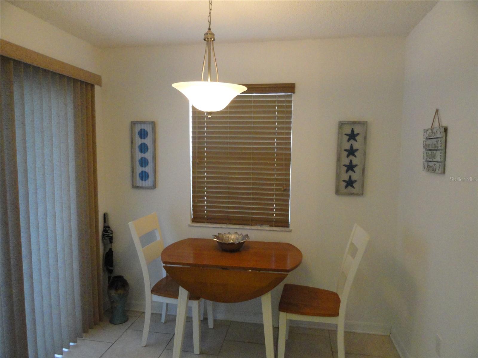 Breakfast nook in kitchen