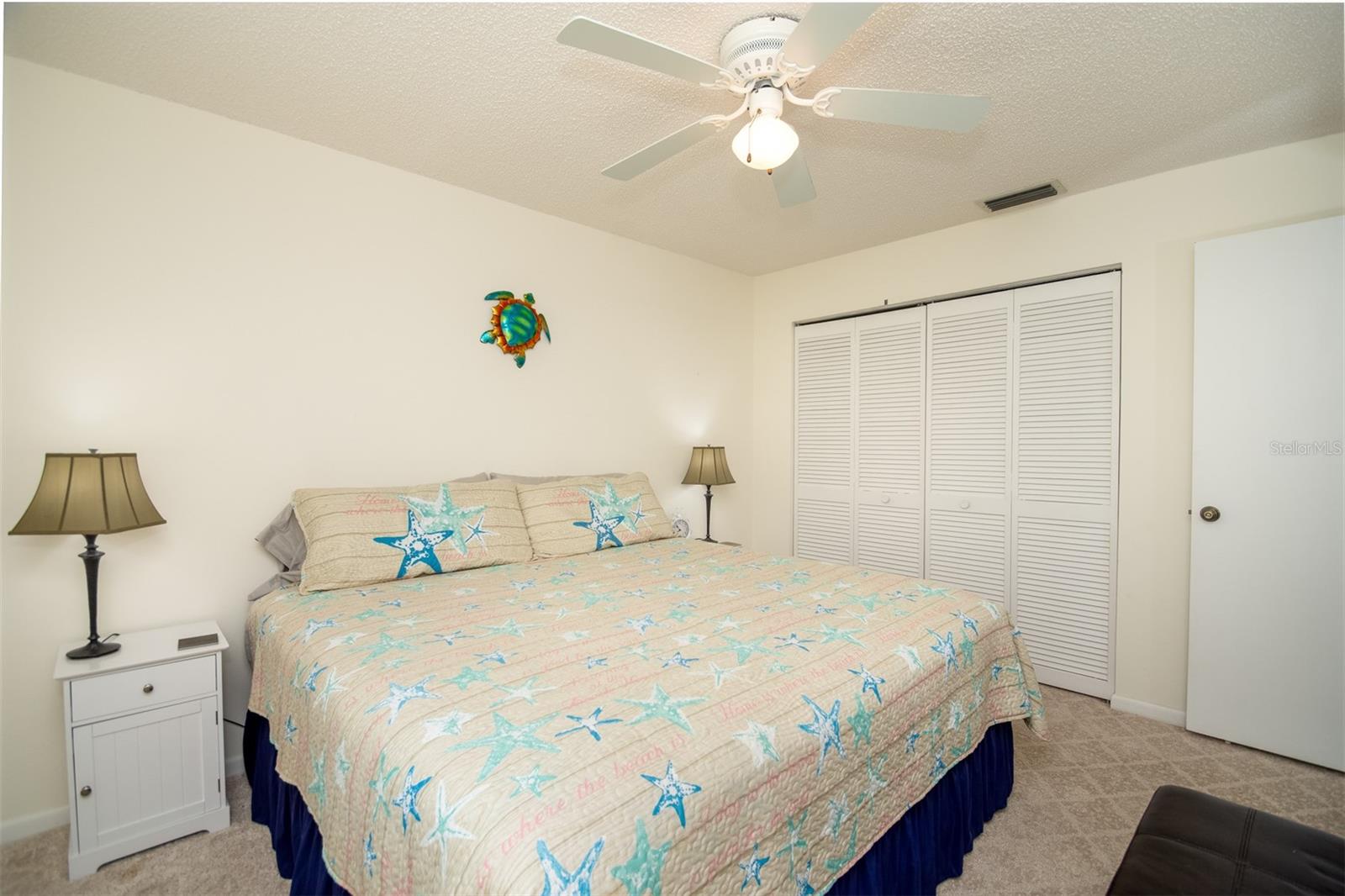 Guest bedroom with large Closet