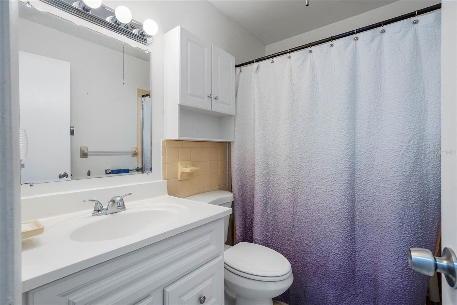 Bathroom with shower stall