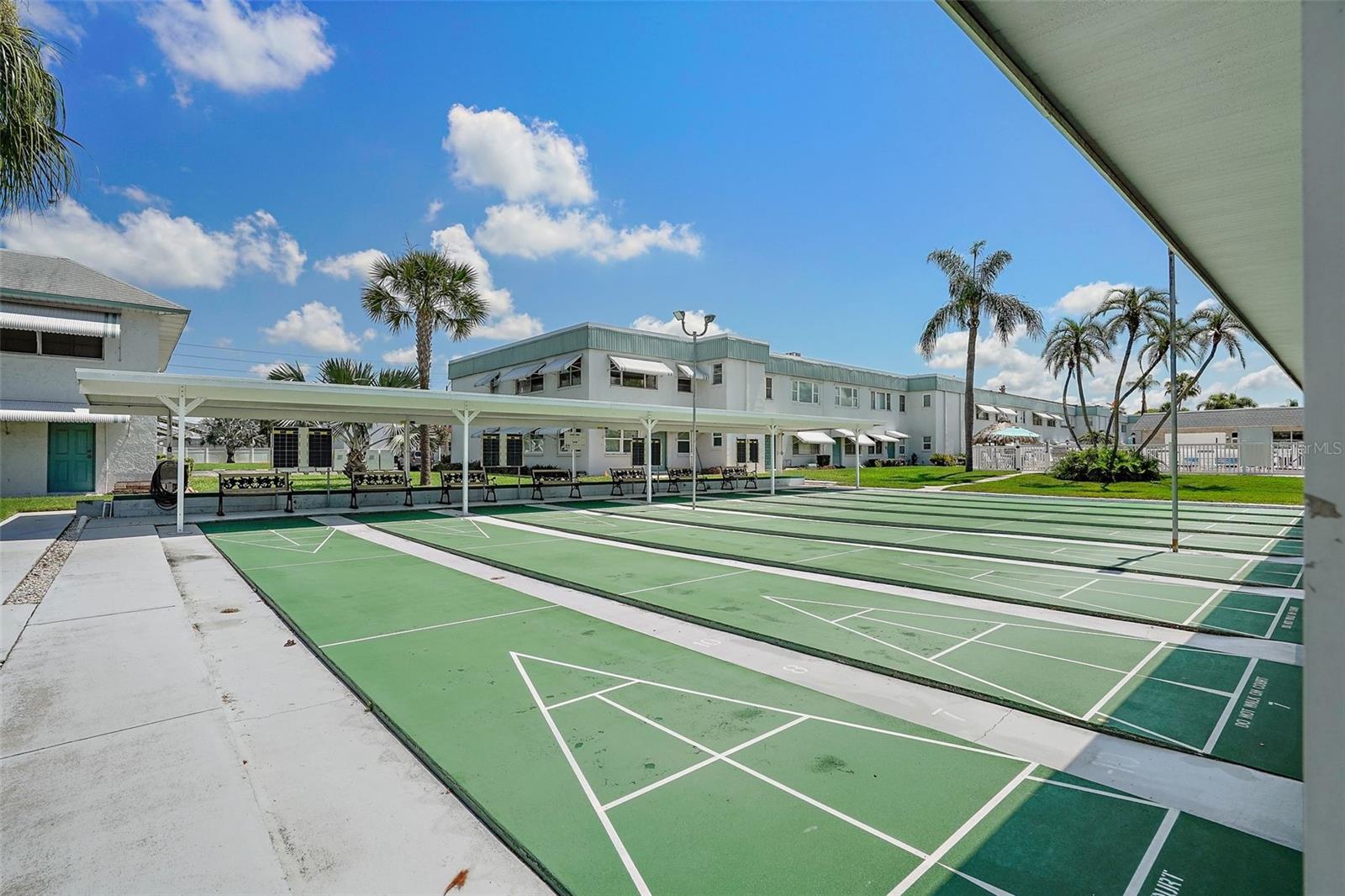 Shuffleboard courts