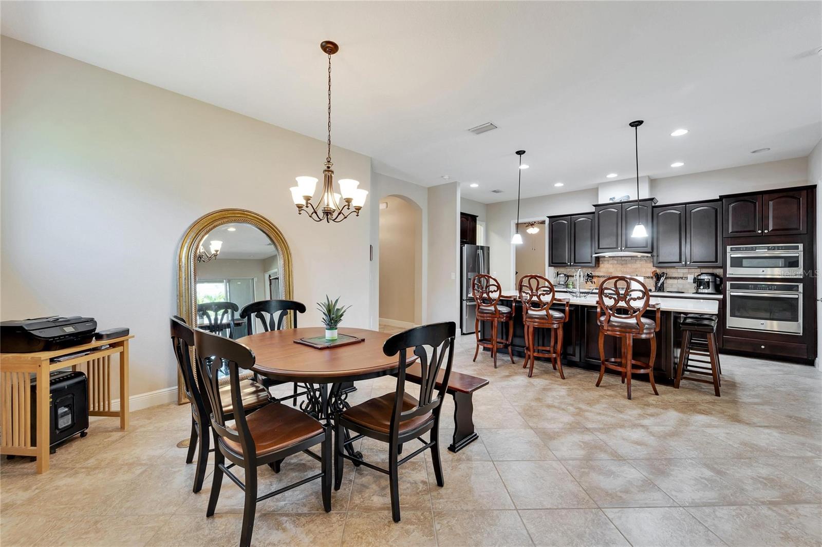 Formal Dining Room & Kitchen, open concept