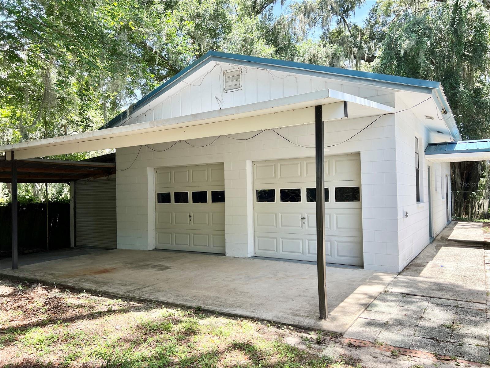 Two Car Garage - Half Bath in Garage