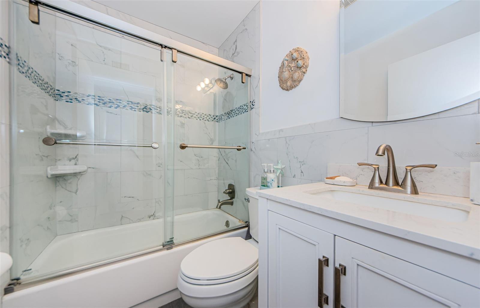 Beautifully updated guest bath