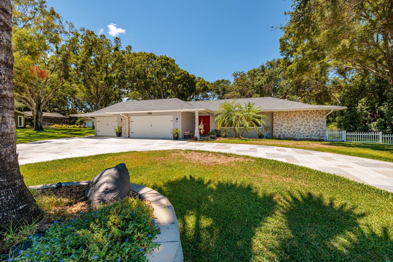 Large front yard.