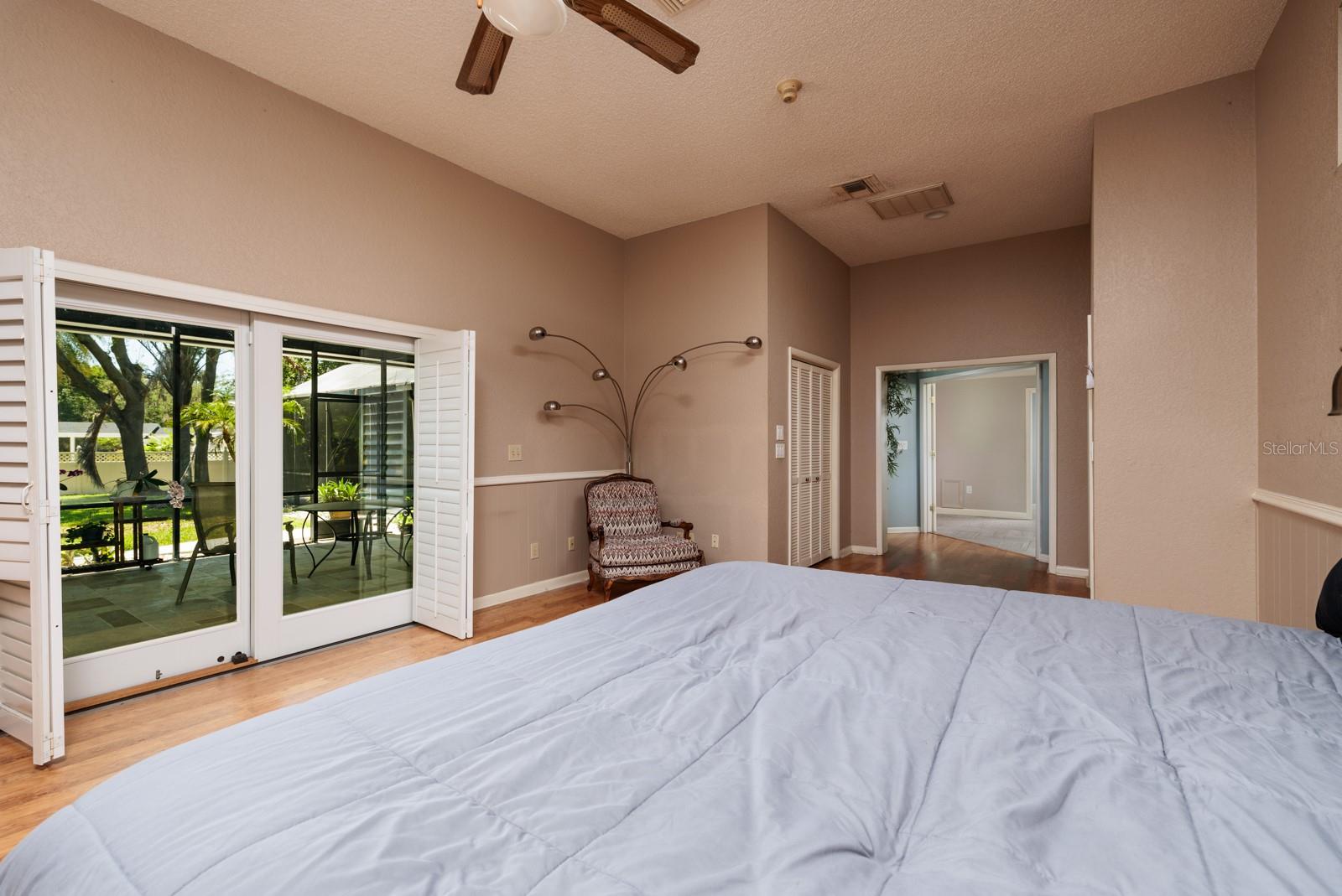 Primary Bedroom with access to Lanai.