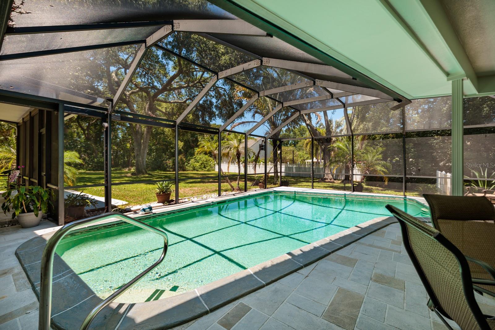 Pool - view to huge back yard.