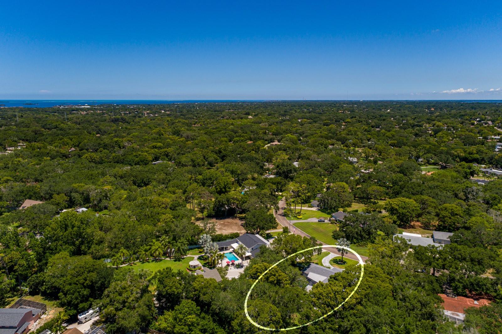 Aerial View - NW toward Gulf of Mexico