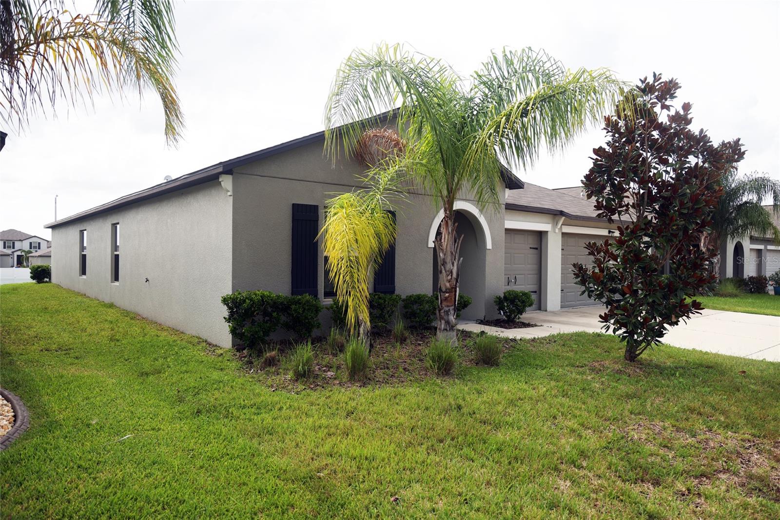 Left side of the house towards rear yard area