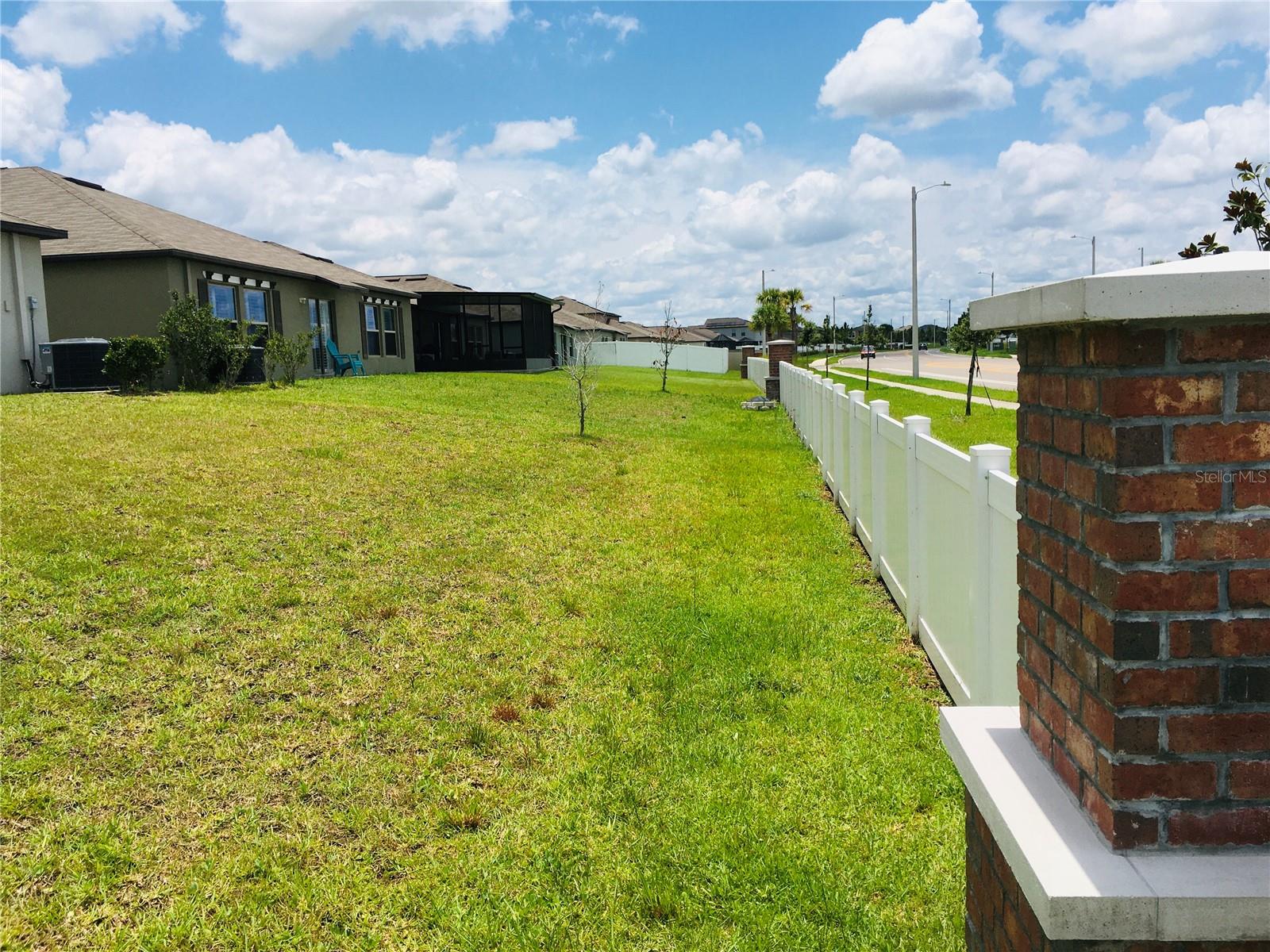 View from the rear corner of the house