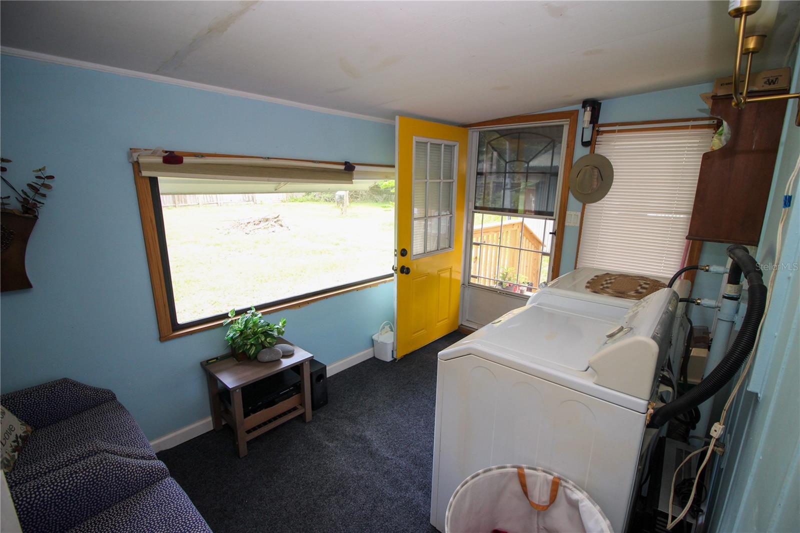 laundry room opens to the exterior