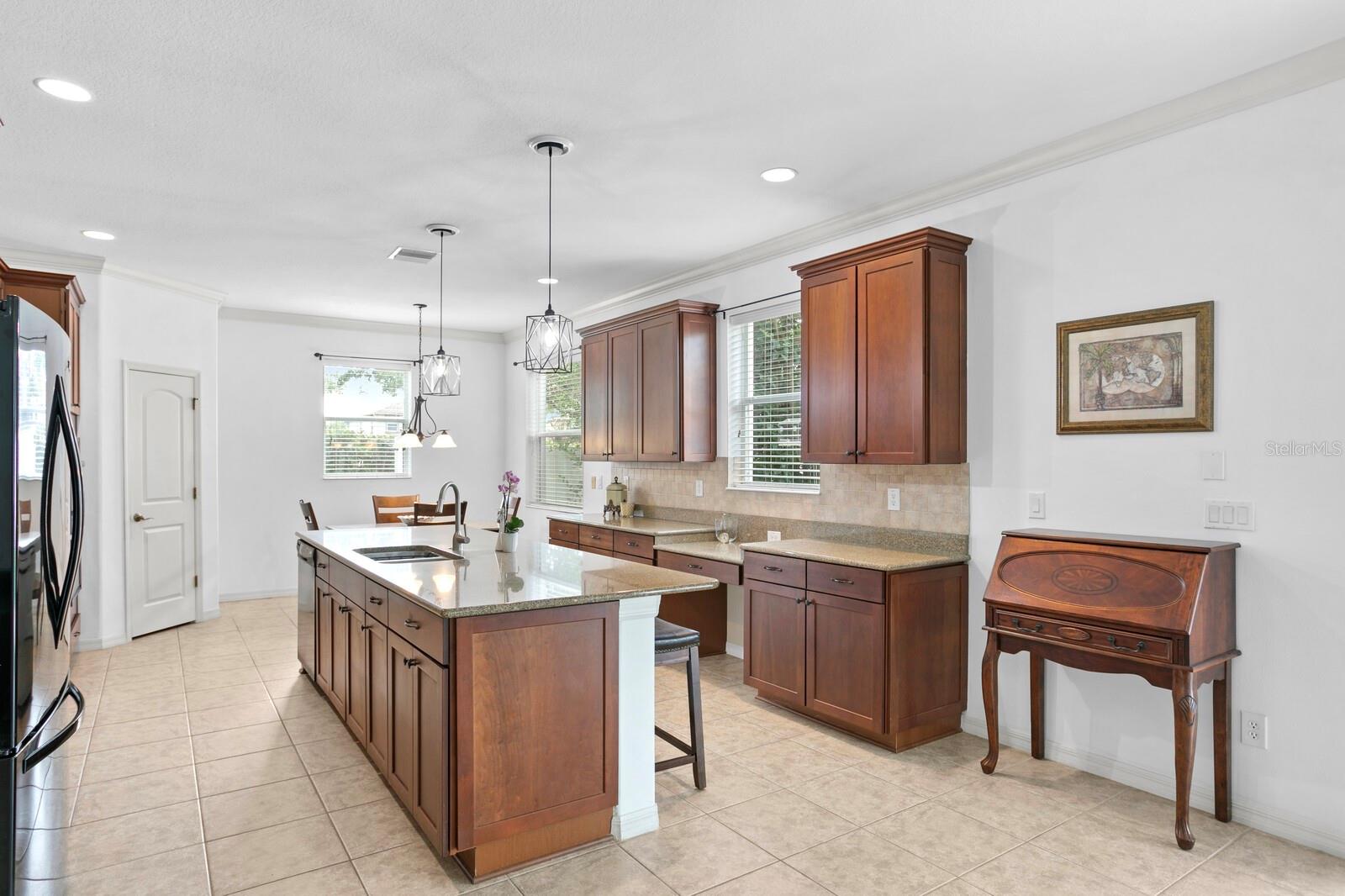 Large kitchen island