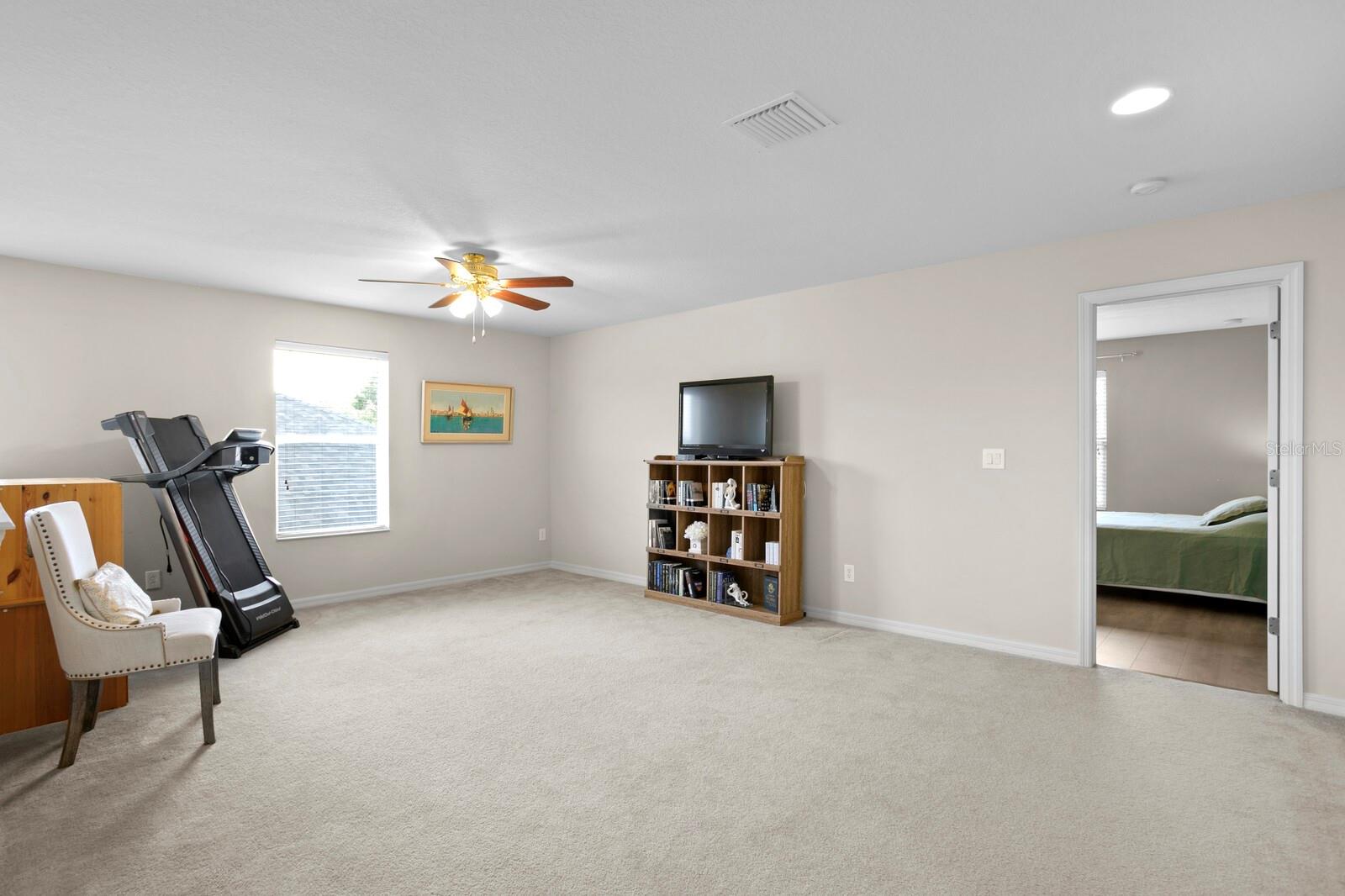 Plenty of space to spread out in the bonus room