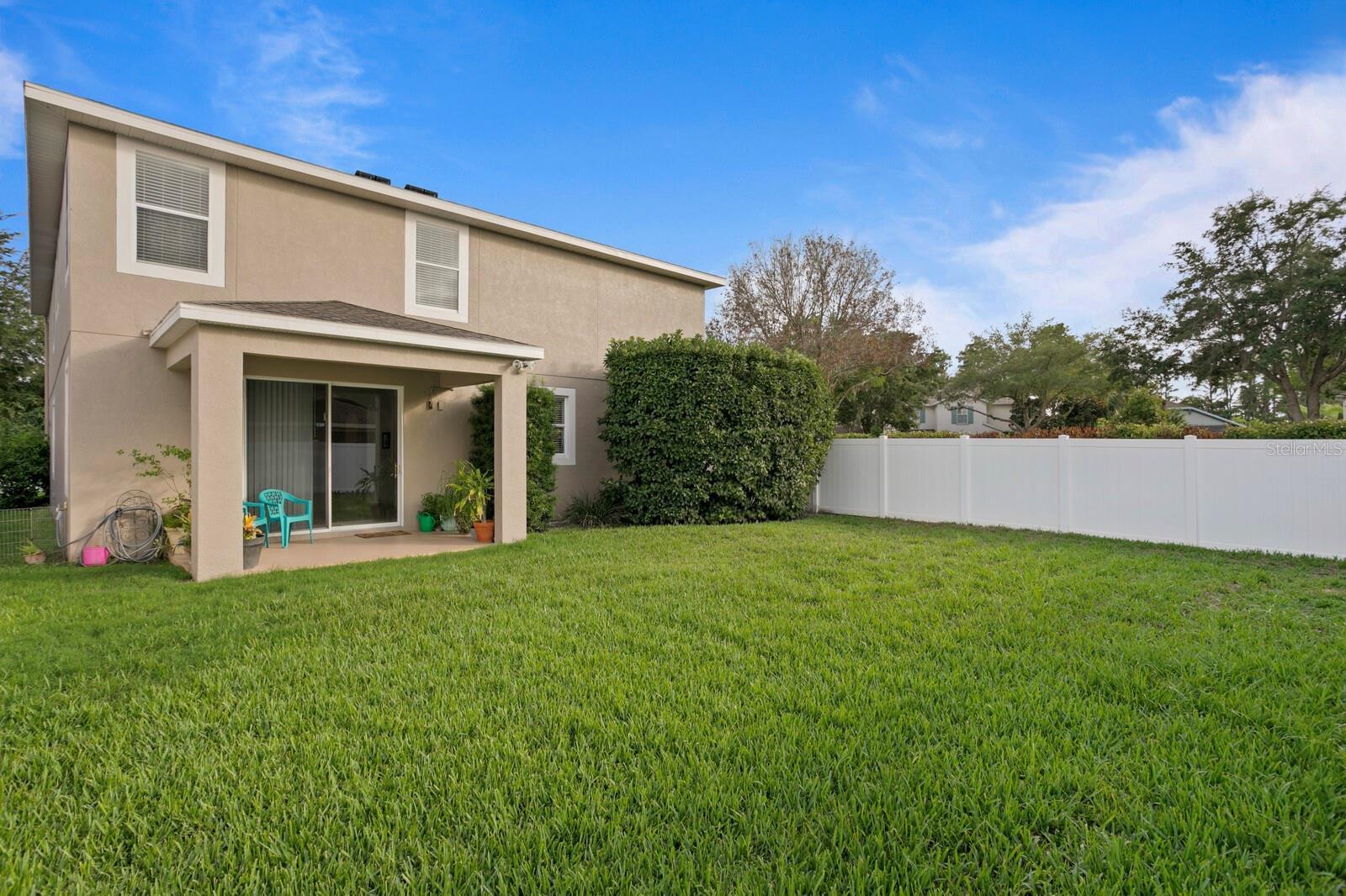 Views of the back of the home