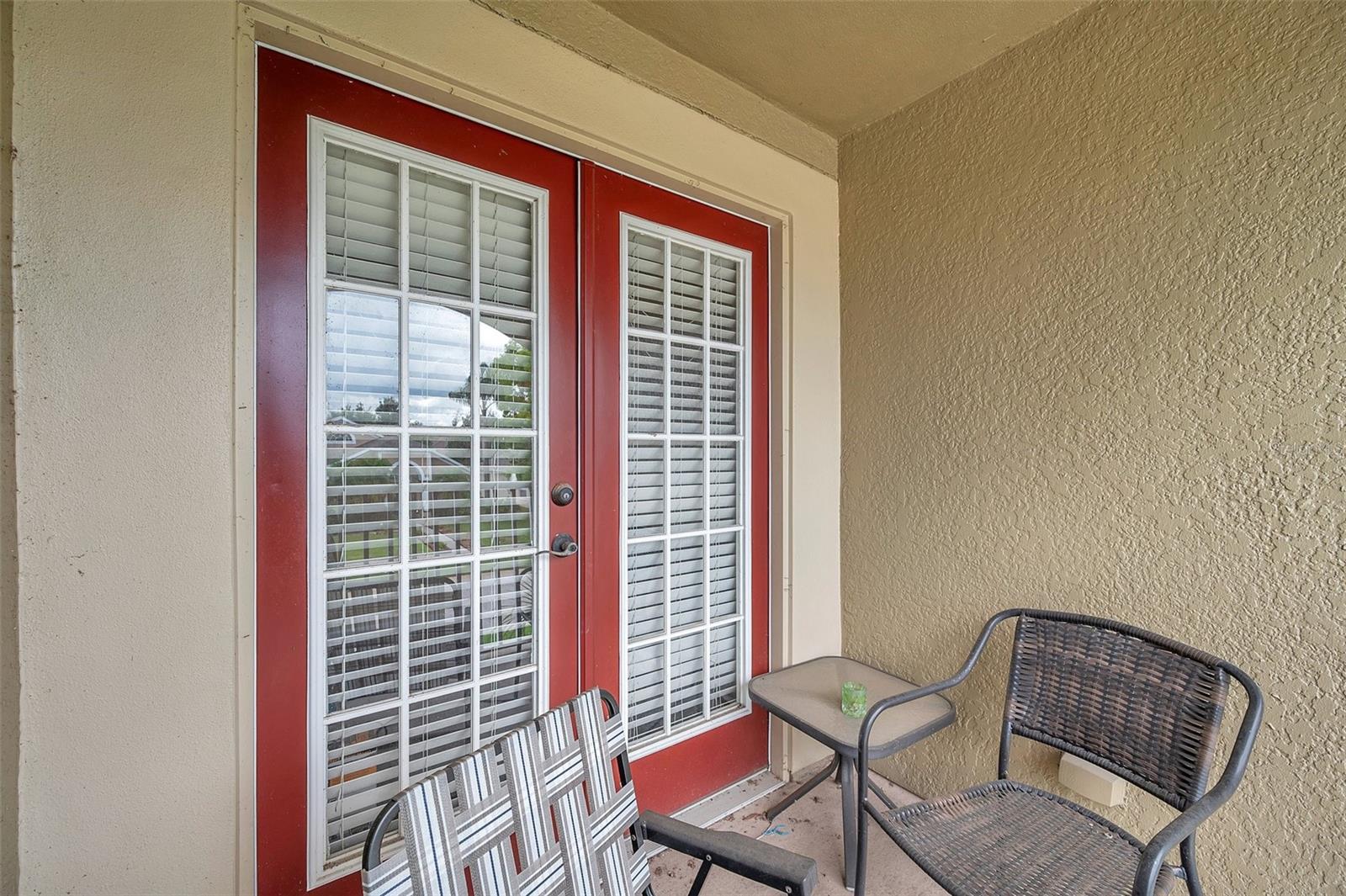 Upstairs front balcony