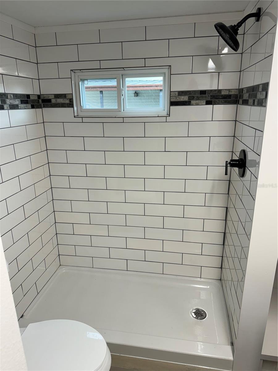 new ceramic tile shower