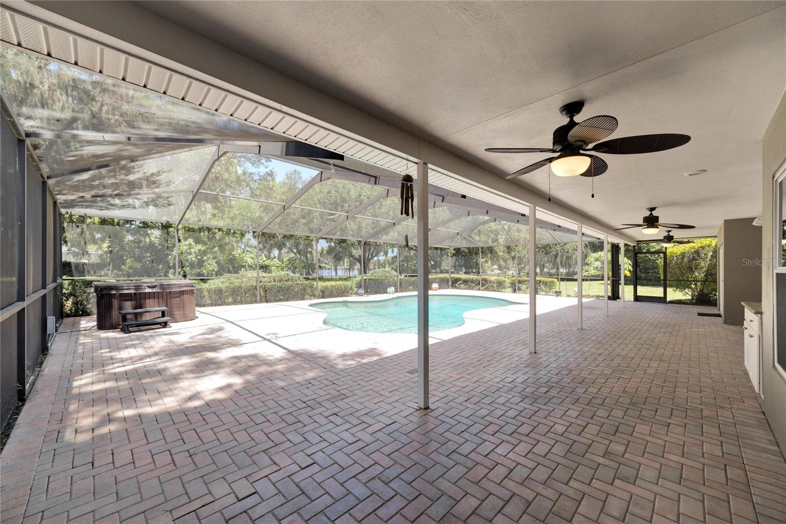 Screened Patio and Pool with SPa