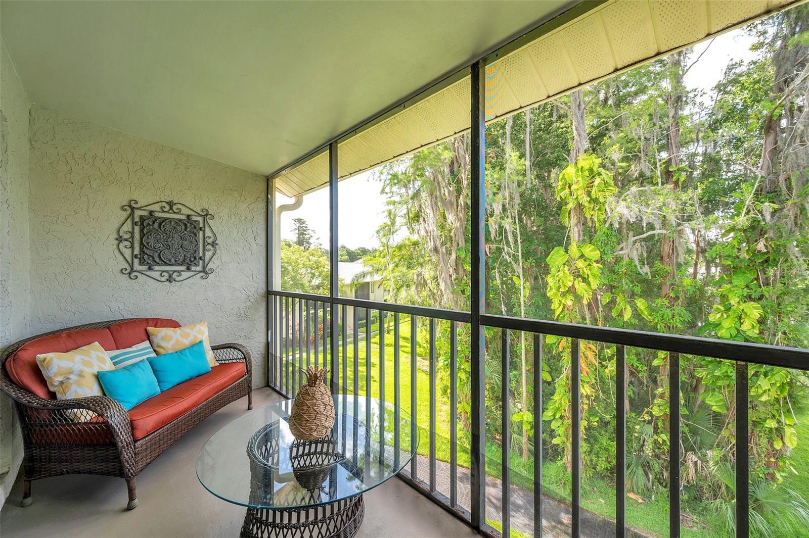 Quiet, peaceful balcony