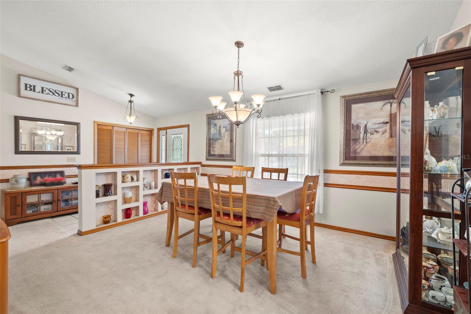 Dining Room with Chandelier