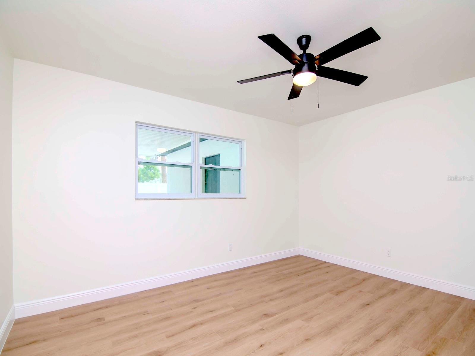 2nd bedroom with new LVP flooring