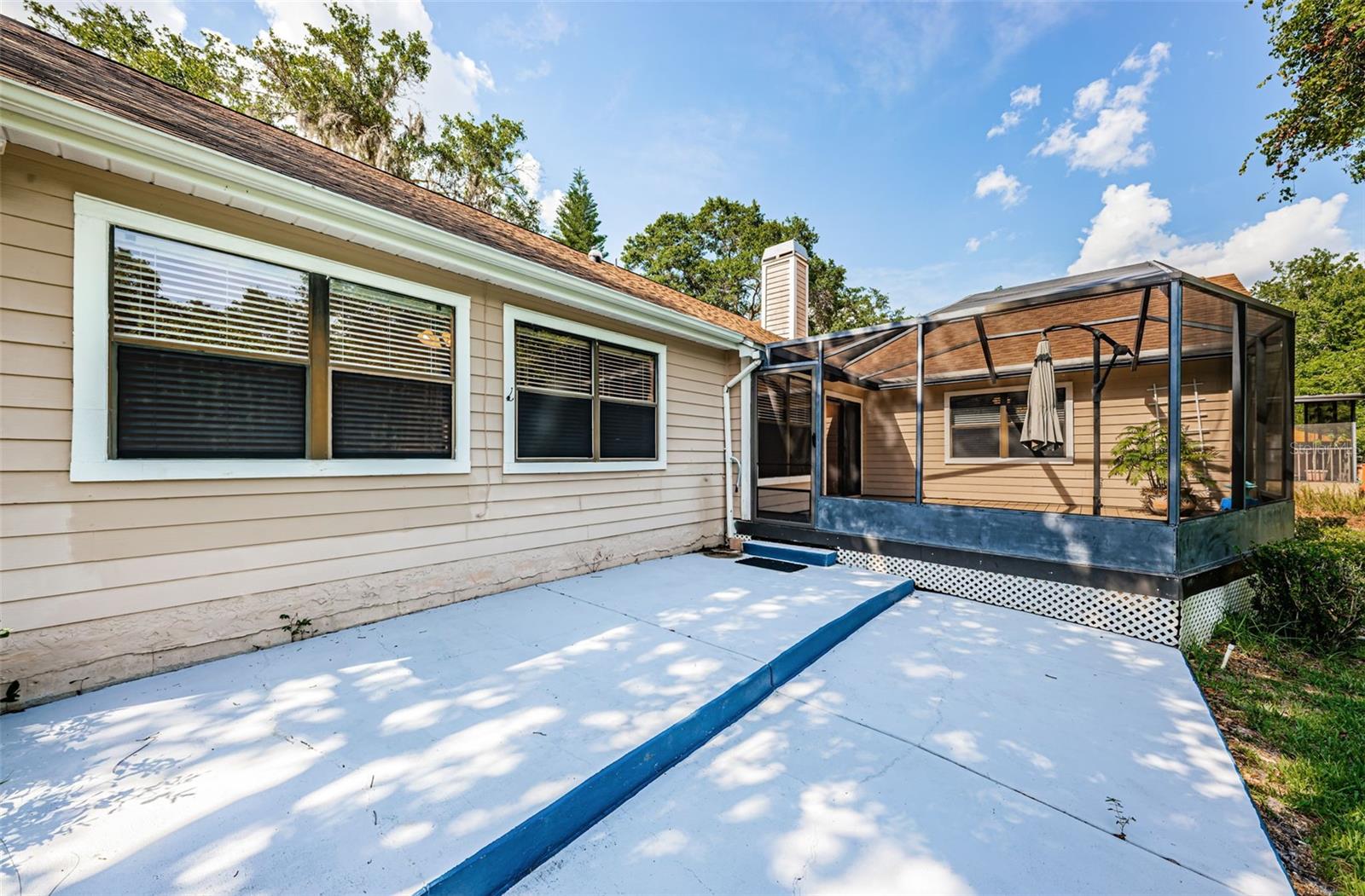 Open Concrete Patio