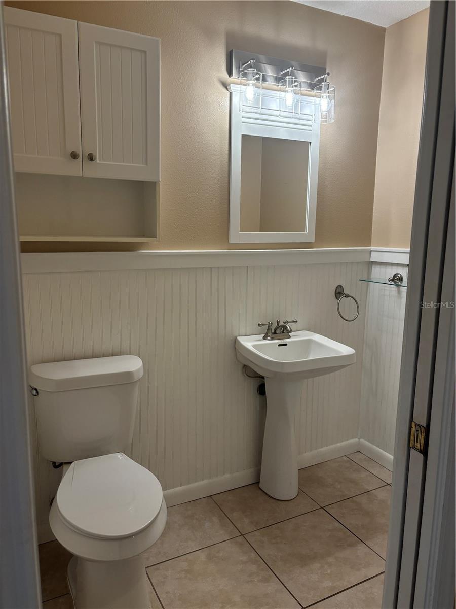 Half bath on first floor