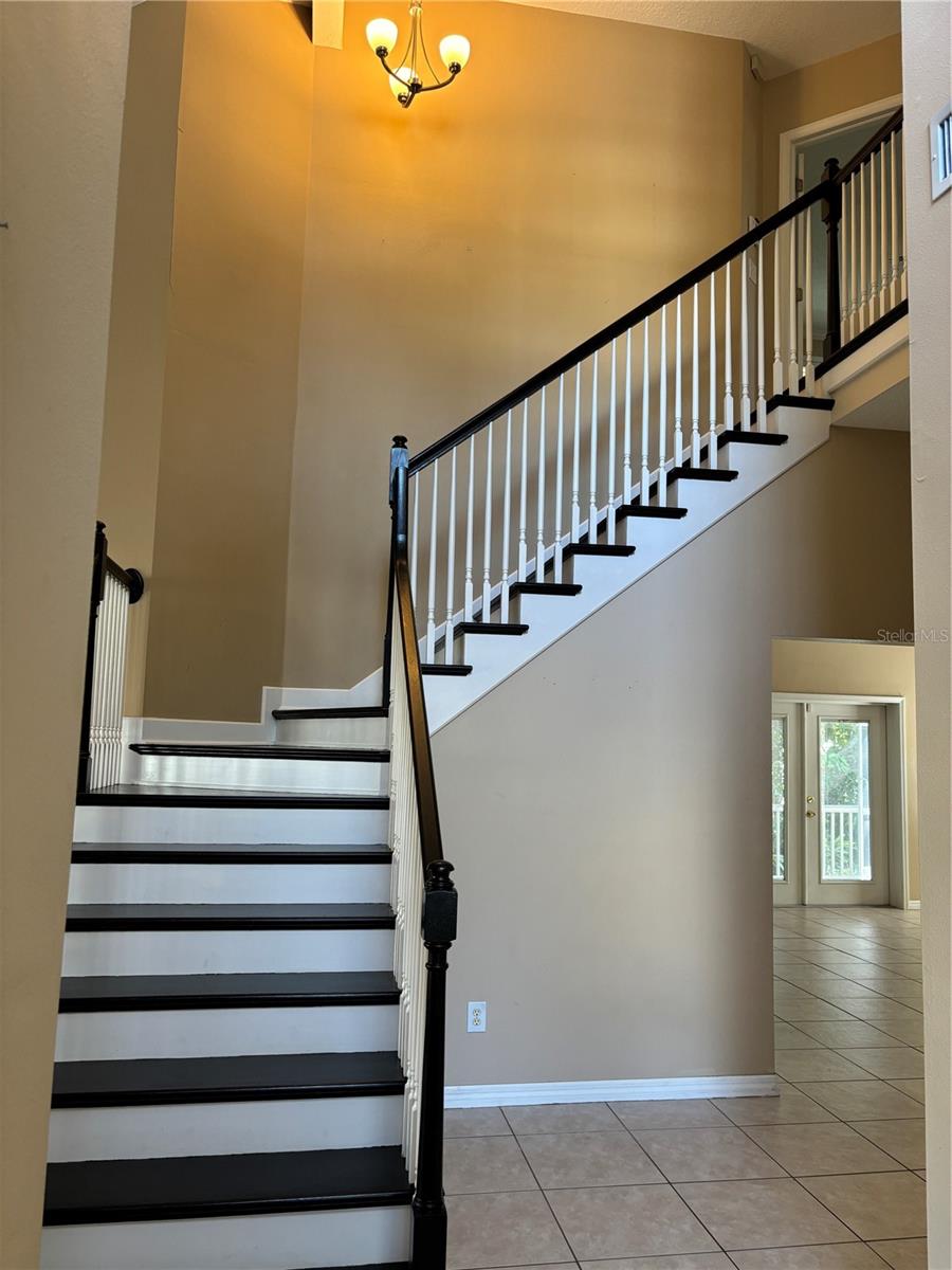 Staircase view from front door