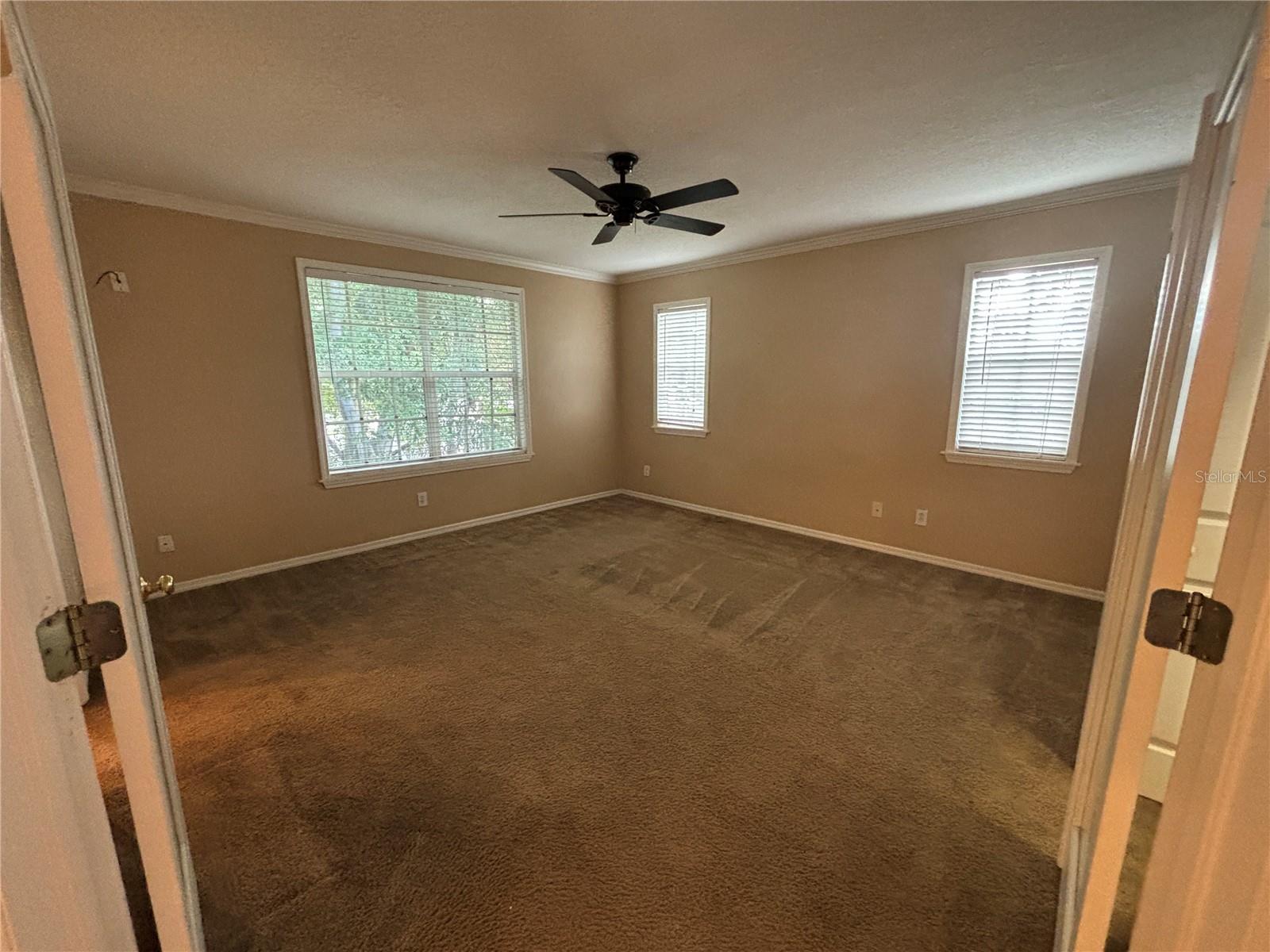 Main bedroom with French doors