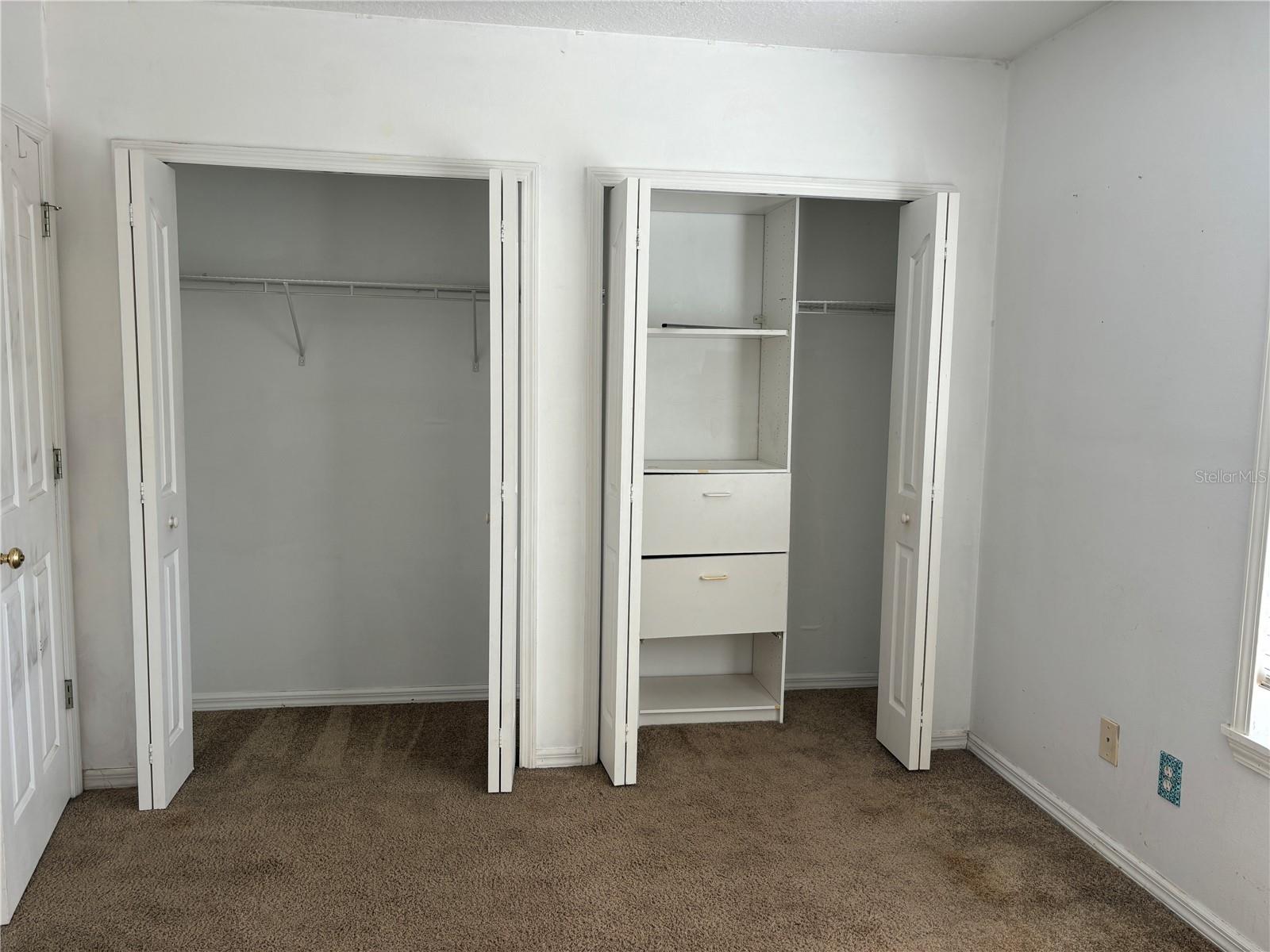 2nd bedroom closet space