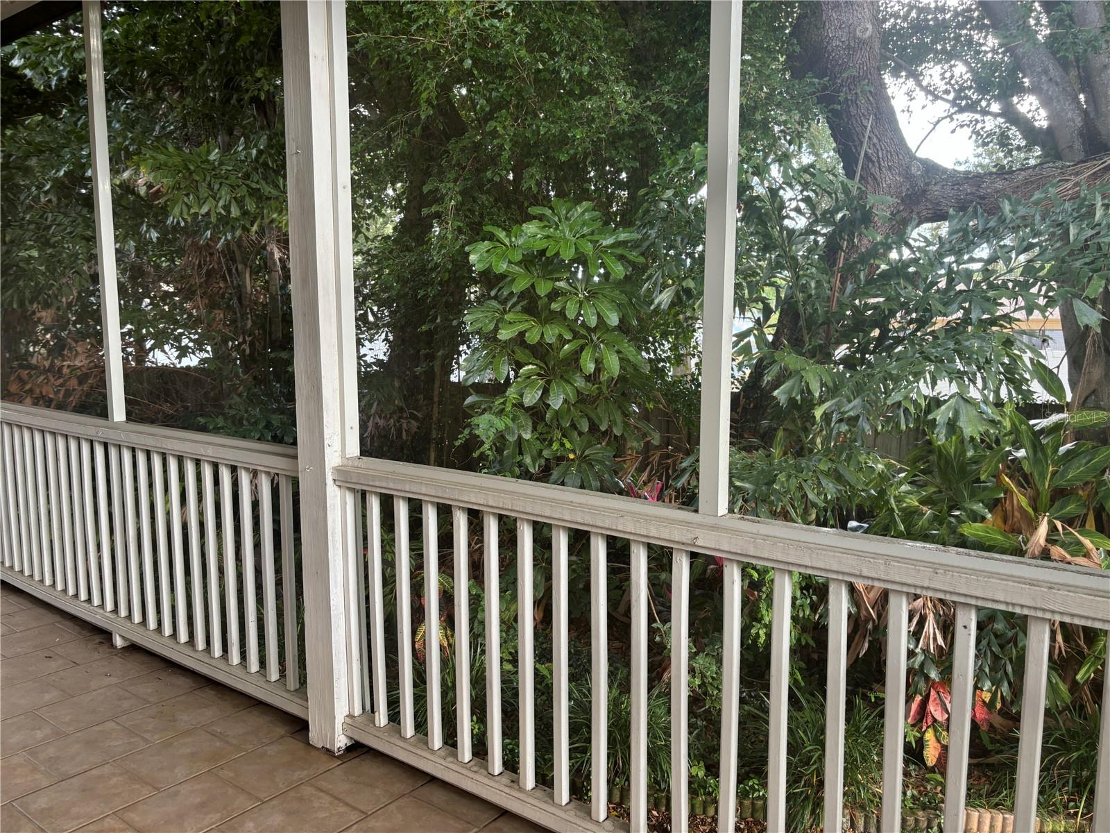 Screened in porch