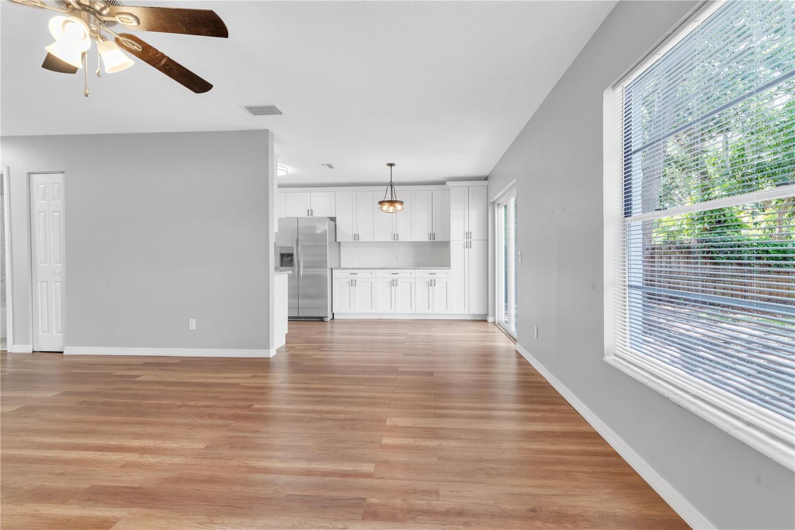 Dining area and kitchen