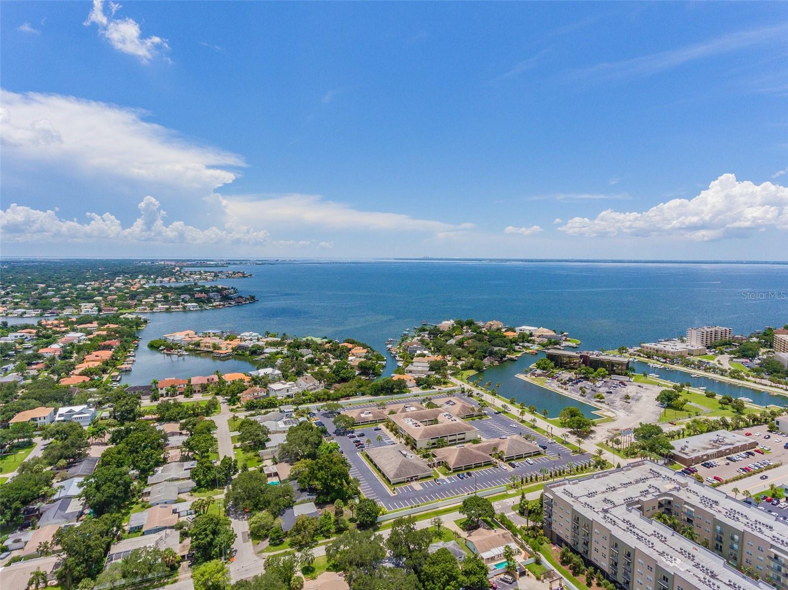 Aerial view of surrounding area