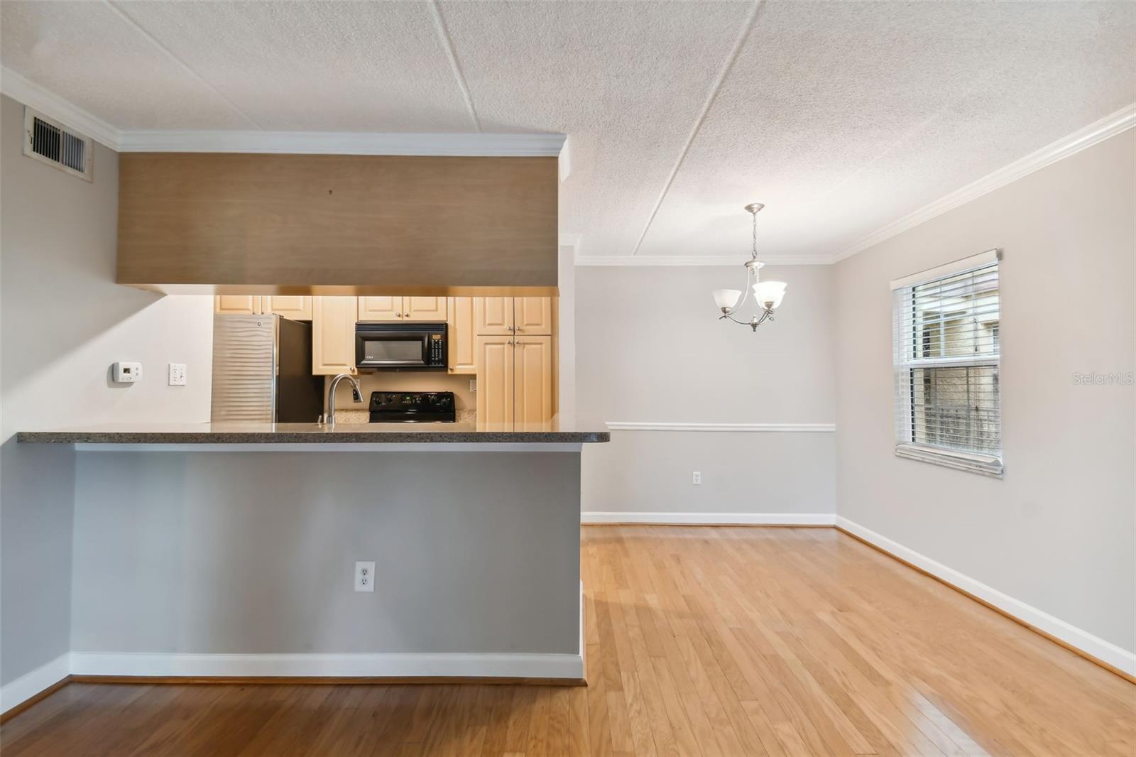 Kitchen and dinette area